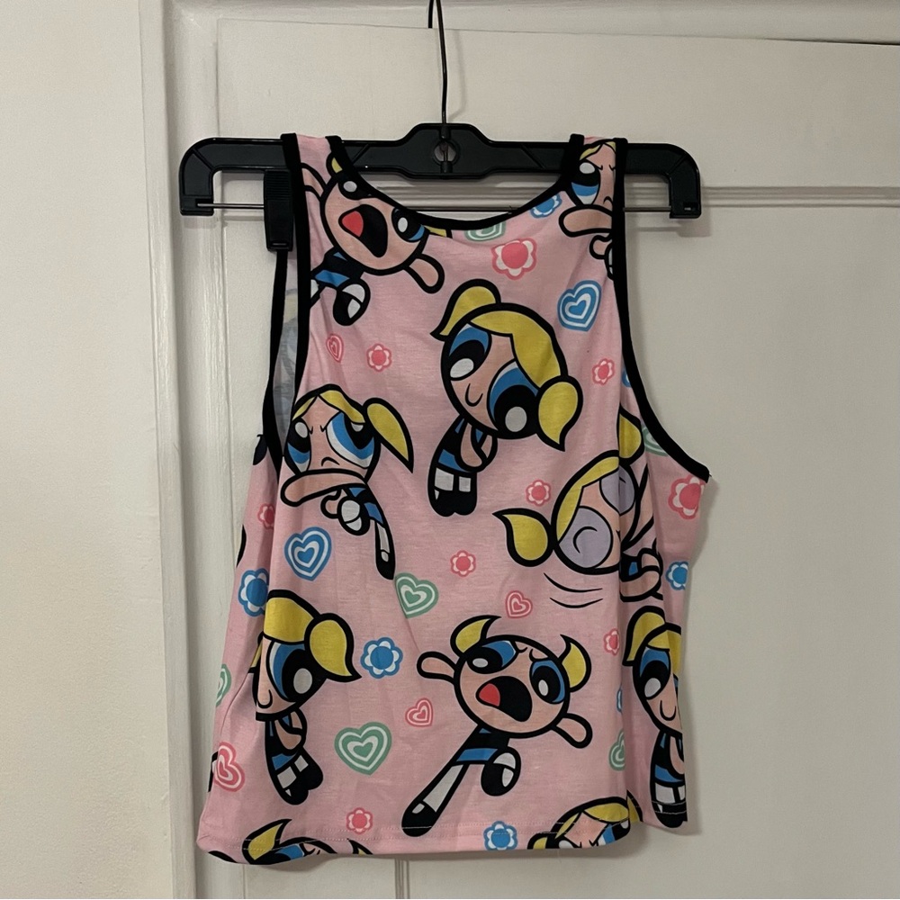 NWT - THE POWERPUFF GIRLS NO TROUBLES BUBBLES TANK TOP - XL - Picture 2 of 5